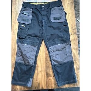 Caterpillar C172 Trademark Work Pants Black Grey Multi Pocket Cargo Trousers